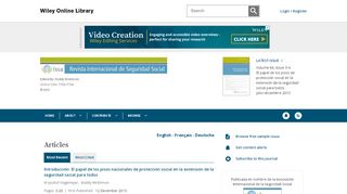 
                            12. Revista Internacional de Seguridad Social - Wiley Online Library