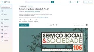 
                            12. Revista Serviço Social & Sociedade Vol. 106 - Scribd