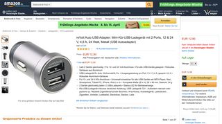 
                            1. reVolt Auto USB Adapter: Mini-Kfz-USB-Ladegerät: Amazon.de ...