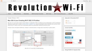
                            9. Revolution Wi-Fi: Mac OS X Lion Creating Wi-Fi 802.1X Profiles