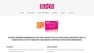 
                            9. Rewards Card - BHG Singapore