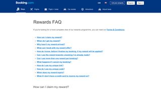 
                            11. Rewards FAQs - Booking.com