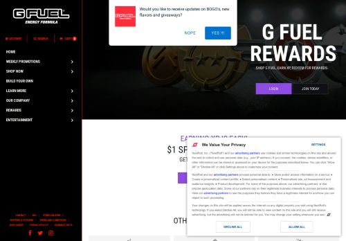 
                            3. Rewards – G FUEL
