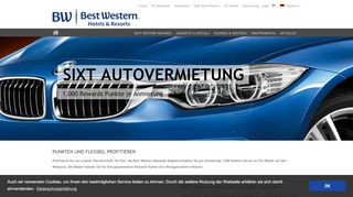 
                            8. Rewards Partner Sixt - Best Western Hotels Central Europe GmbH