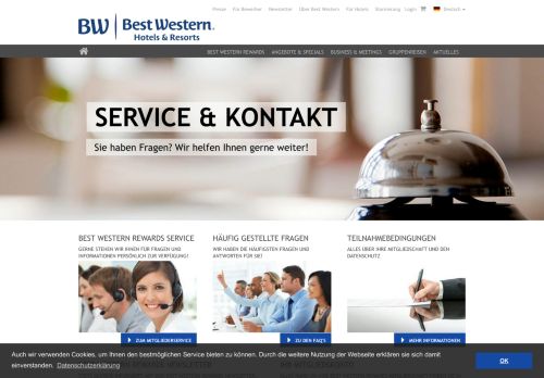 
                            3. Rewards Service & Kontakt - Best Western Hotels Central Europe GmbH