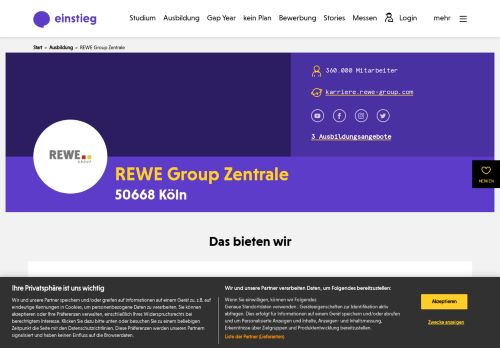 
                            13. REWE Group Zentrale Köln - Einstieg