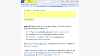 
                            8. Rewordify.com | Understand what you read
