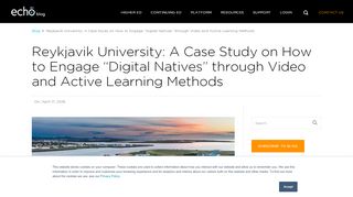 
                            9. Reykjavik University: A Case Study on How to Engage ... - Echo360
