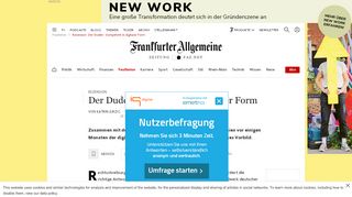 
                            13. Rezension: Der Duden - kompetent in digitaler Form - Feuilleton - FAZ