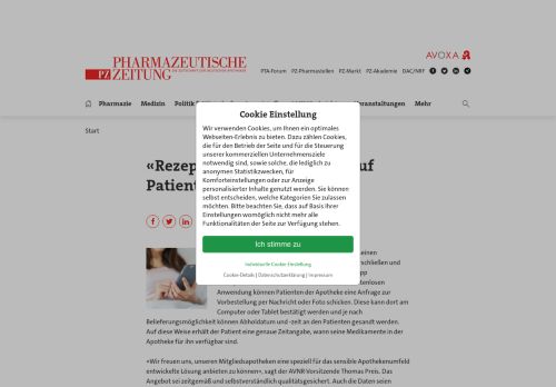 
                            8. RezeptDirekt: AVNR setzt auf Patienten-App | Pharmazeutische Zeitung