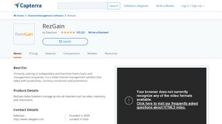 
                            7. RezGain Reviews and Pricing - 2019 - Capterra