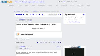 
                            6. RF Indo (All Server) + Prepare for RF Classic - Page 173 | KASKUS