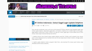 
                            9. RF Online Indonesia : Solusi Gagal Login Update Delphine | Almeera ...