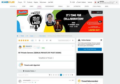 
                            10. RF Private Servers (SEMUA PRIVATE RF POST DISINI) - Page 41 | KASKUS
