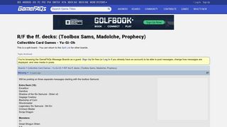 
                            7. R/F the ff. decks: (Toolbox Sams, Madolche, Prophecy) - Collectible ...