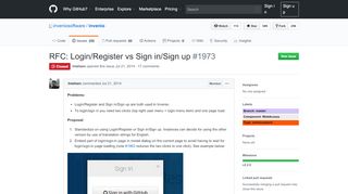 
                            2. RFC: Login/Register vs Sign in/Sign up · Issue #1973 ... - GitHub