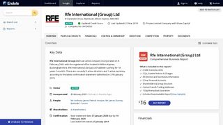 
                            7. Rfe International (Group) Ltd - Company Profile - Endole