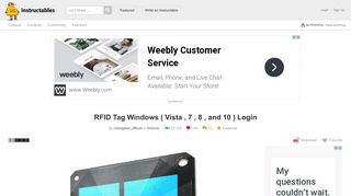 
                            5. RFID Tag Windows ( Vista , 7 , 8 , and 10 ) Login: 9 Steps (with Pictures)