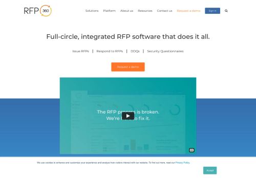 
                            3. RFP360: RFP Software for Business | Simplify the RFP Process