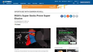 
                            10. RGIII's Super Socks Prove Super Elusive - CNBC.com