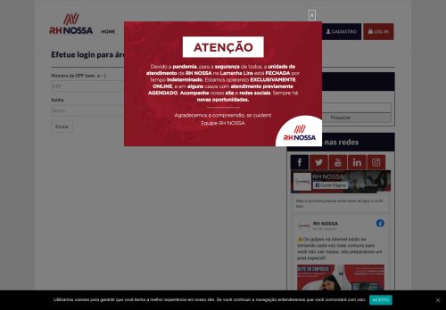 
                            8. RH NOSSA | Efetue login para área de funcionários. - RH ... - Curitiba