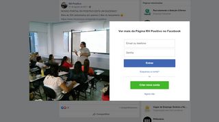 
                            8. RH Positivo - NOSSO PORTAL RH POSITIVO ESTÁ UM ... - Facebook