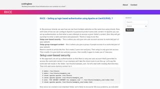 
                            6. RHCE – Setting up login based authentication using Apache on ...