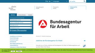 
                            9. Rhein-Kreis Neuss: Jobbörse der Bundesagentur für Arbeit