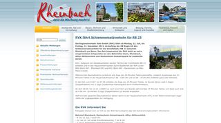 
                            8. Rheinbach: RVK fährt Schienenersatzverkehr für RB 23