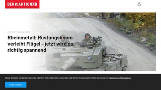 
                            12. Rheinmetall: Rüstungsboom verleiht Flügel – jetzt wird es richtig ...