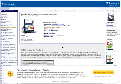 
                            8. Rheinwerk Computing :: Joomla! 1.5 – 8.2 Neue User im Frontend