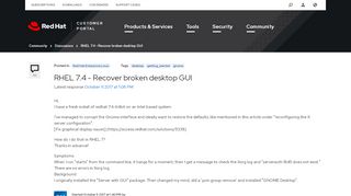 
                            5. RHEL 7.4 - Recover broken desktop GUI - Red Hat Customer Portal