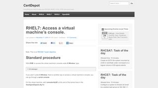 
                            13. RHEL7: Access a virtual machine's console. - CertDepot