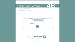 
                            3. RHEUMA-MAGAZIN 4B - Login