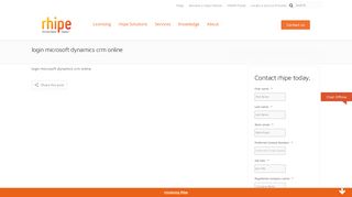 
                            7. rhipe | login microsoft dynamics crm online - rhipe