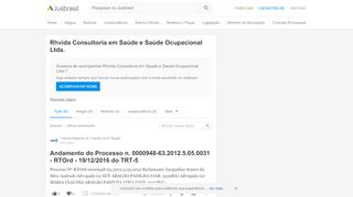 
                            7. Rhvida Consultoria em Saúde e Saúde Ocupacional Ltda. - JusBrasil