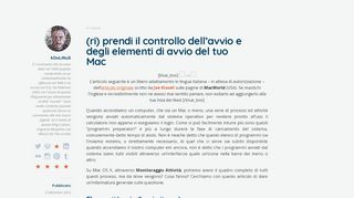 
                            8. (ri) prendi il controllo dell'avvio e degli elementi di avvio del tuo Mac ...
