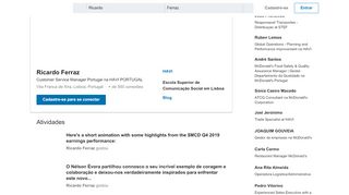 
                            11. Ricardo Ferraz - Team Leader Customer Service HAVI PORTUGAL ...