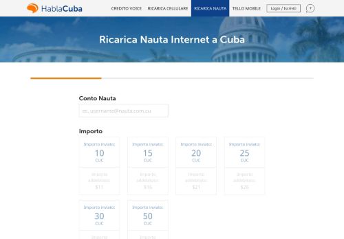
                            10. Ricarica Nauta Internet a Cuba - HablaCuba