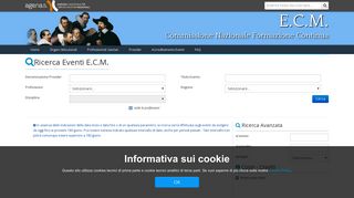 
                            5. Ricerca Eventi ECM - Agenas