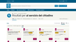 
                            4. Ricerca per al servizio del cittadino. - Inps