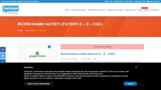 
                            13. Ricerchiamo autisti (patenti C - E - CQC) - il Curriculum Vincente