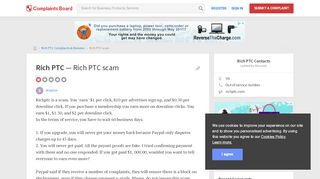 
                            4. Rich PTC - Rich PTC scam, Review 265423 | Complaints Board