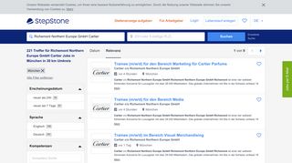 
                            5. Richemont Northern Europe GmbH Cartier Jobs in München - Stepstone