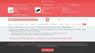 
                            8. Richiesta copia dei tuoi dati - QVC Italia