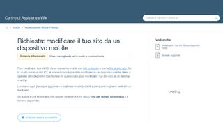 
                            4. Richiesta: modificare il tuo sito da un dispositivo ... - Wix Help Center