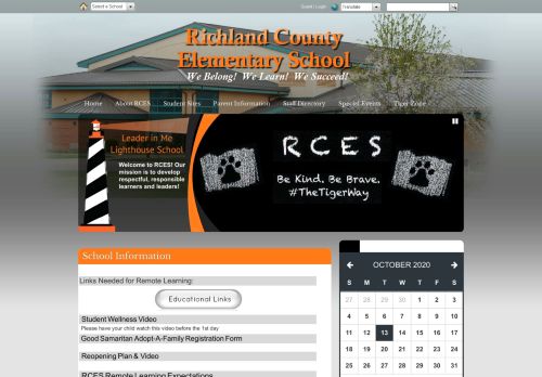 
                            2. Richland County Elementary School: Home