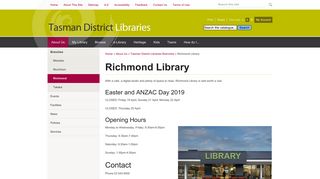 
                            6. Richmond Library » Tasman District Libraries