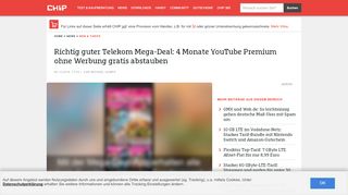 
                            12. Richtig guter Telekom Mega-Deal: 4 Monate YouTube Premium ohne ...