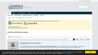 
                            7. Richtlinienverstoß Adsense login.php - SEO Forum